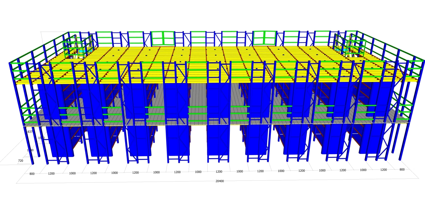 Mezzanine floor and mezzanine shelf product image 9