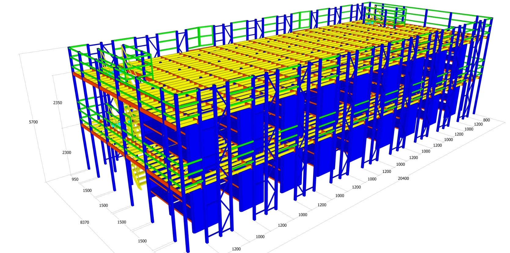 Mezzanine floor and mezzanine shelf product image 8