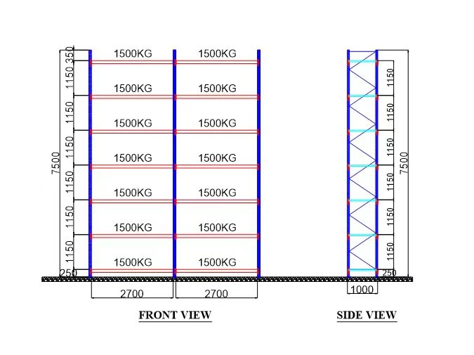 Selective pallet rack Color product image 1